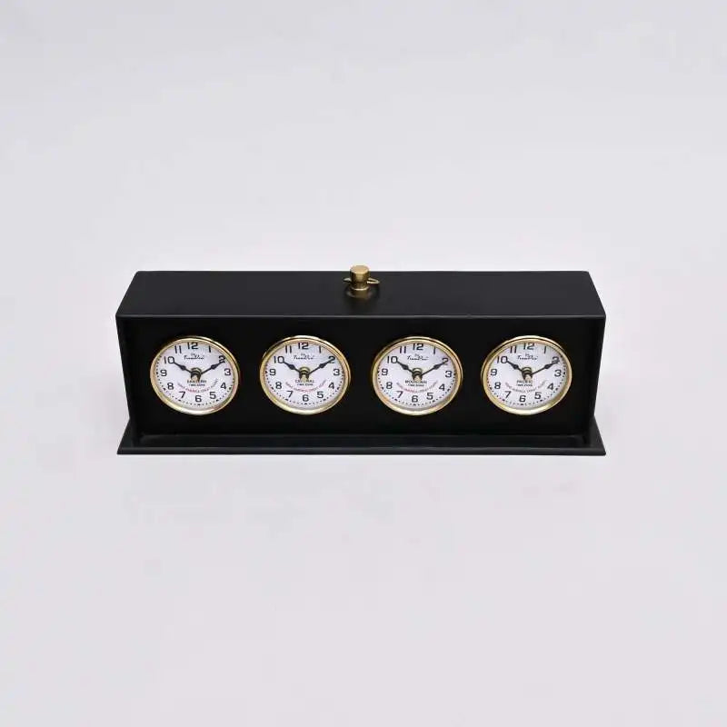 Modern & Decorative Time Zone Table Clock-Desk Clock For Home & Office Decor-Tabletop Object